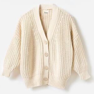 Babaa No18 cardigan in natural cotton - flawed